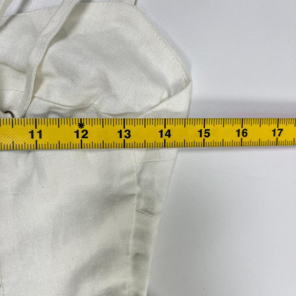 NWOT Farm Rio Linen Blend White Sleeveless Maxi Dress Size S - Picture 13 of 15